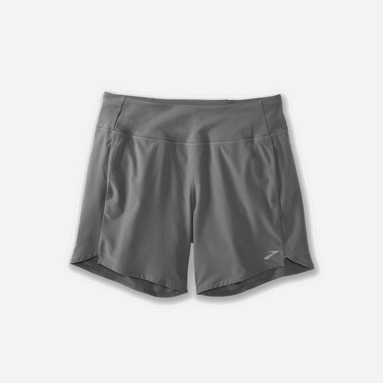 Brooks Chaser 7 Damen Shorts Laufhosen - Grau (MYUDC5924)